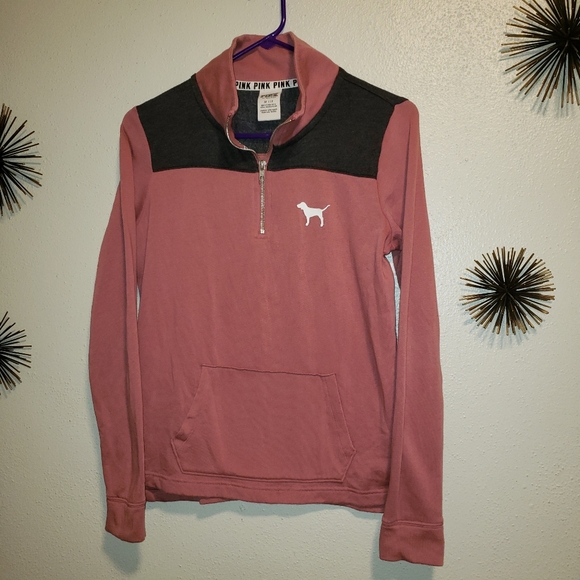 PINK Victoria's Secret Tops - Vs pink quarter zip